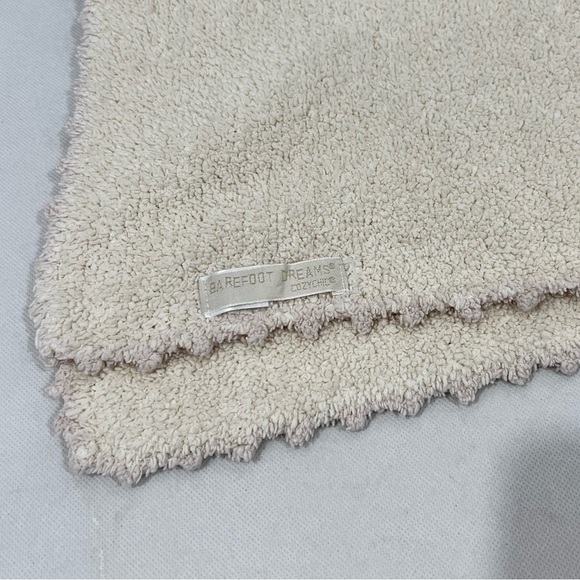 Barefoot Dreams Cozy Chic Stripe Receiving Blanket Cream Blush Pink Style# 517 - Picture 8 of 9